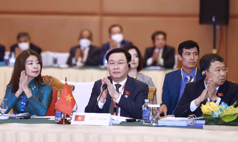 Chủ tịch Quốc hội Vương Đình Huệ dự Phiên họp Ban chấp hành AIPA-43. (Ảnh: Doãn Tấn/TTXVN)