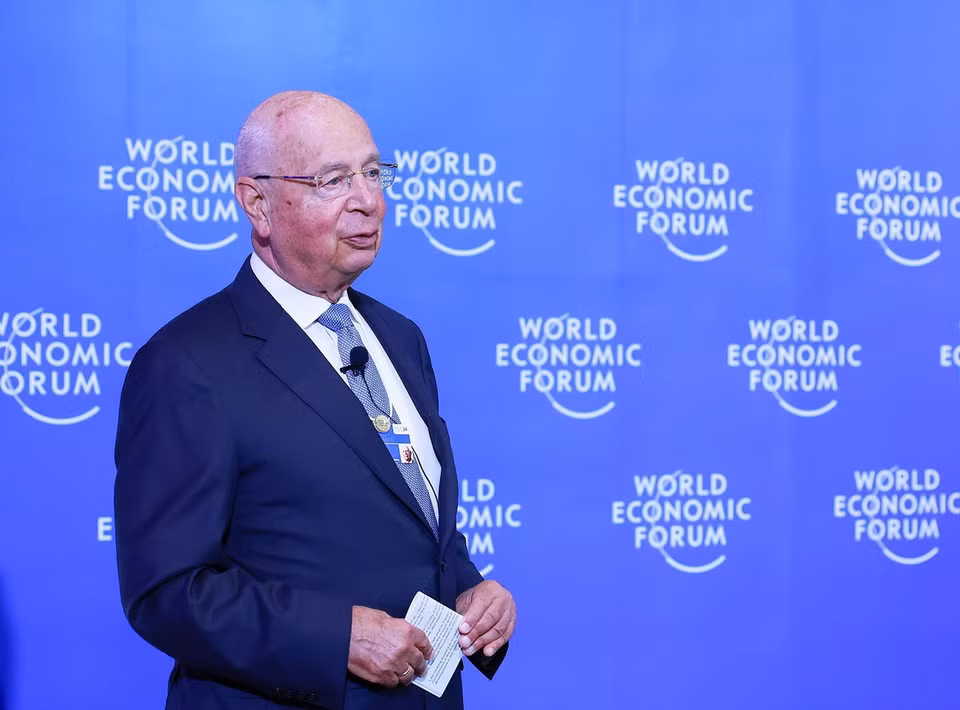Nhà sáng lập kiêm Chủ tịch điều hành Diễn đàn Kinh tế thế giới (WEF) Klaus Schwab phát biểu. (Ảnh: Dương Giang/TTXVN)