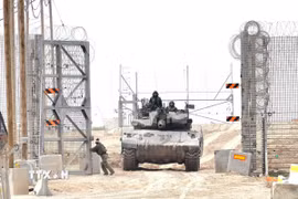 Binh sỹ Israel được triển khai tại khu vực miền Nam nước này, gần biên giới với Gaza, ngày 20/3/2025. (Ảnh: THX/TTXVN)