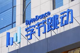 Văn phòng tập đoàn ByteDance tại Bắc Kinh (Trung Quốc). (Ảnh: Kyodo/TTXVN)
