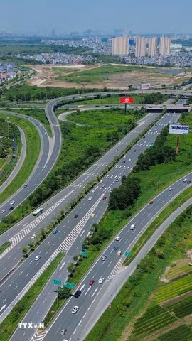 Cao tốc Hà Nội-Hải Phòng. (Ảnh: Phan Phương/TTXVN)