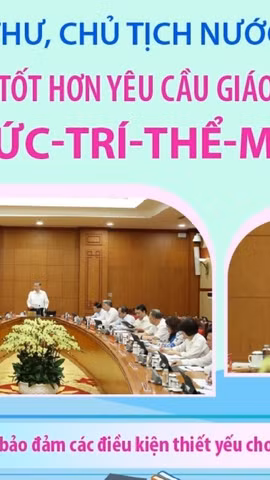 Tổng Bí thư, Chủ tịch nước Tô Lâm: Phải thực hiện tốt hơn yêu cầu giáo dục toàn diện đức-trí-thể-mỹ