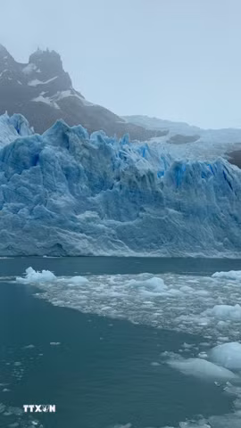 Sông băng Spegazzini nằm ở khu vực biên giới giữa Argentina và Chile. (Ảnh: Diệu Hương/TTXVN)