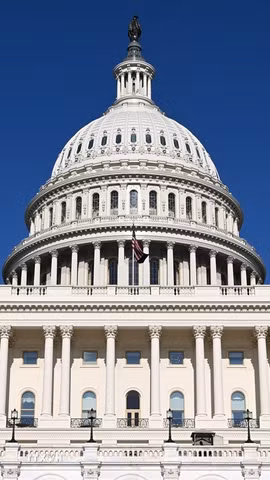 Tòa nhà Quốc hội Mỹ tại Washington, D.C. (Ảnh: THX/TTXVN phát)