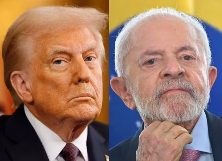 Tổng thống Mỹ Donald Trump (trái) và Tổng thống Brazil Luiz Inacio Lula da Silva. (Nguồn: Nurphoto)