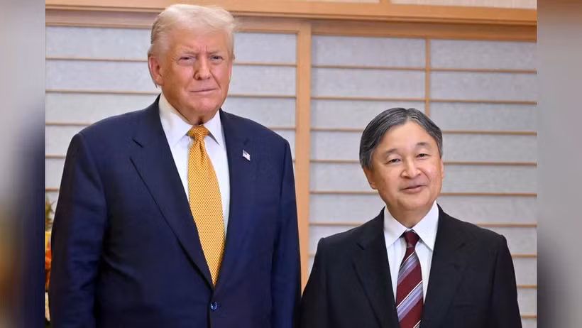Tổng thống Mỹ Donald Trump yết kiến Nhật hoàng Naruhito. (Nguồn: Reuters)