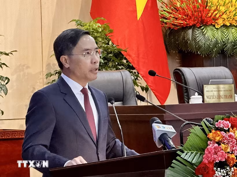 Chủ tịch UBND thành phố Đà Nẵng Phạm Đức Ấn. (Ảnh: Trần Lê Lâm/TTXVN)