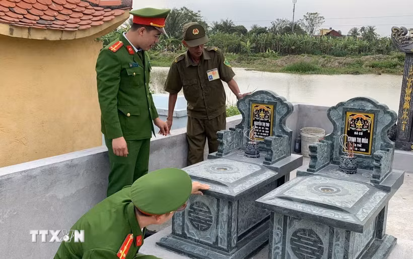 Kịch bản "giả chết” của mẹ con Nguyễn Thị Thu nhanh chóng được phơi bày. (Ảnh TTXVN phát)