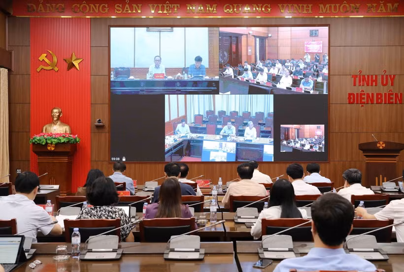Quang cảnh buổi làm việc. (Ảnh: Trung Kiên/TTXVN)