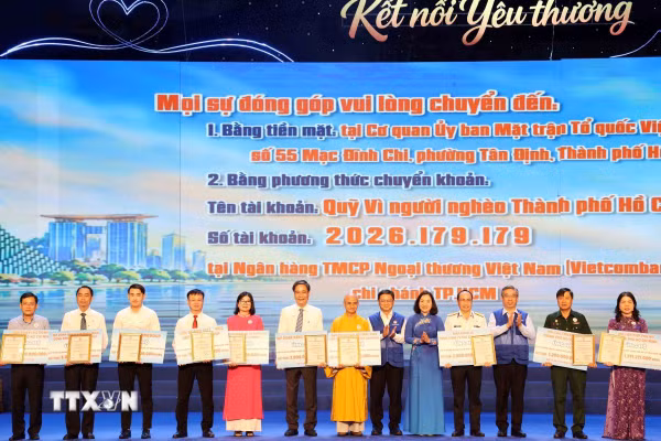 Hơn 164 tỷ đồng ủng hộ Quỹ Vì người nghèo Thành phố Hồ Chí Minh