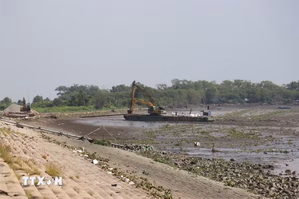 Đồng Tháp triển khai dự án chống xói lở đê biển Gò Công
