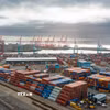 Quang cảnh cảng hàng hóa tại Liverpool, Anh. (Ảnh: THX/TTXVN)