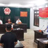  Quang cảnh phiên tòa. 
