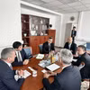 Quang cảnh buổi làm việc tại Trường Đại học Nông nghiệp và Khoa học Sự sống Hungary (MATE). (Ảnh: TTXVN phát)