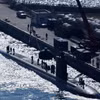 (Hình minh họa) Tàu USS Columbia, tàu ngầm tấn công lớp Los Angeles của Hải quân Mỹ. (Ảnh: Yonhap/TTXVN)