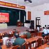 Quang cảnh Hội nghị triển khai công tác vận chuyển, bàn giao mẫu hài cốt liệt sỹ. (Ảnh: Xuân Khu/TTXVN)