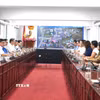 Quang cảnh buổi làm việc. (Ảnh: Ánh Tuyết/TTXVN)