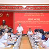 Hội nghị thông qua dự thảo Báo cáo kết quả kiểm tra, giám sát (đợt 3) đối với Ban Thường vụ Đảng ủy các cơ quan Đảng Trung ương. (Ảnh: Phương Hoa/TTXVN)