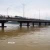 Mực nước trên sông Hương, thành phố Huế lên trên báo động 1 vào chiều 8/10. (Ảnh: Nguyên Lý/TTXVN)