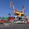 Bến cảng thuộc Công ty cổ phần Cảng Hải Phòng. (Ảnh: TTXVN phát)