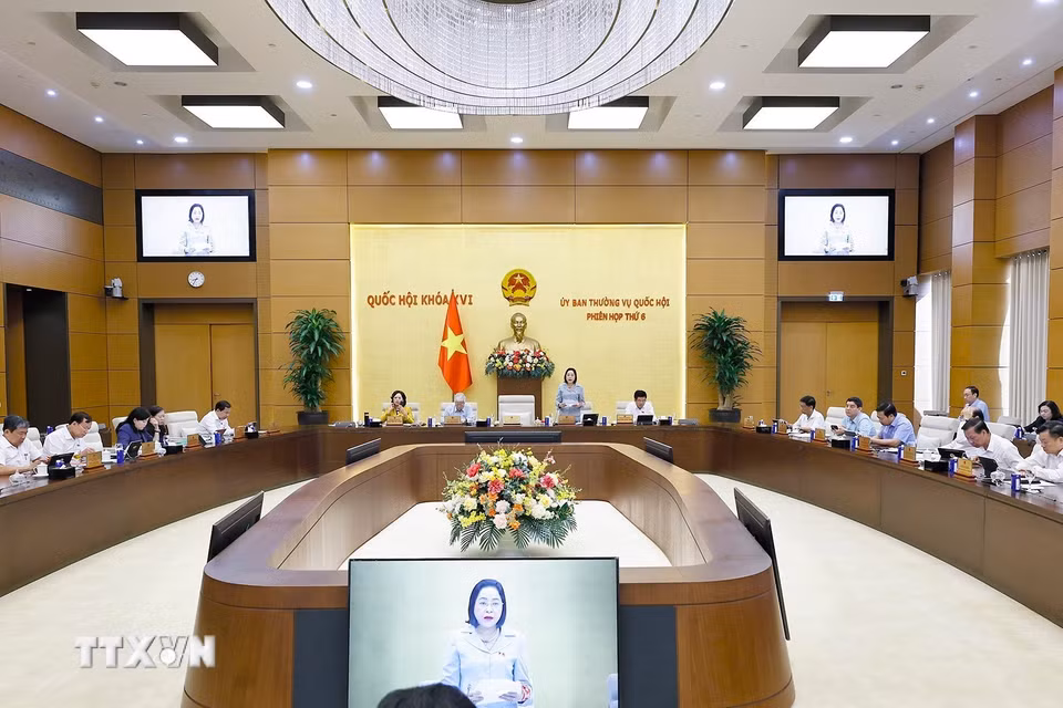 Phó Chủ tịch Quốc hội Nguyễn Thị Thanh phát biểu. (Ảnh: Doãn Tấn/TTXVN)