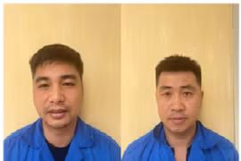 Bị can Nông Văn Dũng (trái) và bị can Nguyễn Hoài Nam. (Nguồn: Giao Thông)