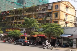 Chung cư B2 Thành Công. (Ảnh: Mạnh Khánh/TTXVN)
