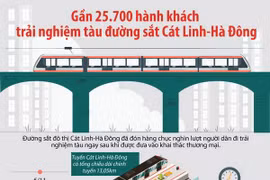 Người dân Hà Nội háo hức trải nghiệm tàu đường sắt Cát Linh-Hà Đông