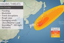 Trận động đất có độ lớn 5,7. (Nguồn: accuweather.com)