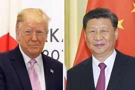 Tổng thống Mỹ Donald Trump (ảnh trái) và Chủ tịch Trung Quốc Tập Cận Bình. (Ảnh: Kyodo/TTXVN)