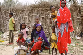 Người tị nạn Nam Sudan tại trại tị nạn Al-Nimir ở Đông Darfur. (Ảnh: AFP/TTXVN)
