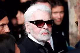 Biểu tượng ngành thời trang thế giới Karl Lagerfeld. (Nguồn: news.sky.com)
