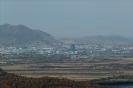 Quang cảnh Khu công nghiệp chung Kaesong. (Ảnh: Yonhap/ TTXVN)