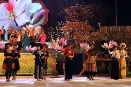 Lễ hội hoa ban 2018. (Ảnh: Phan Tuấn Anh/TTXVN)