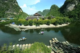 Chùa Bái Đính thuộc Khu du lịch sinh thái Tràng An. (Nguồn ảnh: TTXVN)