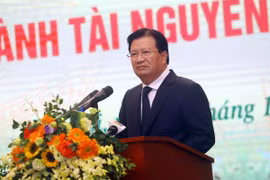Phó Thủ tướng Chính phủ Trịnh Đình Dũng phát biểu tại Hội nghị. (Nguồn ảnh: TTXVN)