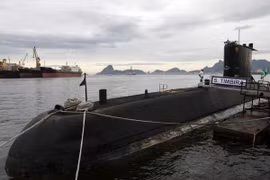 Tàu ngầm Timbira của Brazil tham gia chiến dịch quốc tế tìm kiếm tàu ngầm ARA San Juan của Argentina bị mất tích . (Nguồn: AFP/TTXVN)