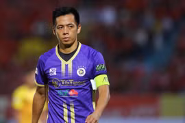Tiền đạo Văn Quyết gắn bó cùng Hà Nội FC từ năm 2010. (Ảnh: PV/Vietnam+)