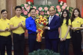 Hình ảnh Chủ tịch nước gặp mặt gương mặt trẻ Việt Nam tiêu biểu 