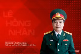 Đại tá Lê Hồng Nhân, Chỉ huy trưởng Bộ Chỉ huy quân sự tỉnh Hà Tĩnh. (Ảnh: Báo Hà Tĩnh)