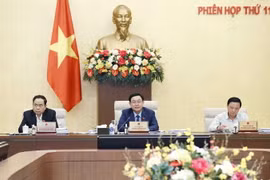Chủ tịch Quốc hội Vương Đình Huệ phát biểu. (Ảnh: Doãn Tấn/TTXVN)