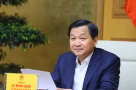 Phó Thủ tướng Lê Minh Khái làm Trưởng Ban chỉ đạo Ban chỉ đạo về triển khai thực hiện Chương trình phục hồi và phát triển kinh tế-xã hội. (Ảnh: Văn Điệp/TTXVN)