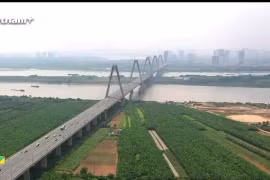 [Video] Toàn cảnh khu quy hoạch đô thị sông Hồng từ trên cao