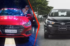 Accent đã vượt Vios ở 'bảng xếp hạng' các xe bán ra trong tháng Tư.