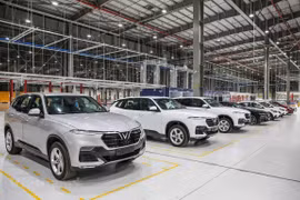 Nhà máy sản xuất xe VinFast tại Hải Phòng. (Ảnh: PV/Vietnam+)