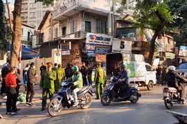 Hiện trường vụ nổ súng. (Ảnh: Doãn Tấn/TTXVN)