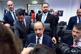 Bộ trưởng Năng lượng Saudi Arabia Khalid al-Falih tại Hội nghị các nước xuất khẩu dầu mỏ (OPEC) và các nước ngoài OPEC ở Vienna, Áo ngày 7/12/2018 (Nguồn: THX/TTXVN)