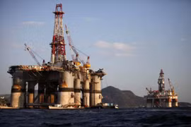 Một mỏ dầu của công ty Petrobras. (Ảnh: Bloomberg)