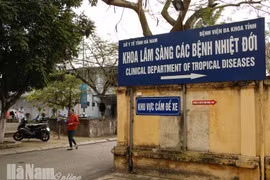 Khu vực cách ly, điều trị bệnh nhân mắc COVID-19 ở Hà Nam. (Nguồn: Báo Hà Nam)