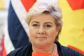 Thủ tướng Na Uy Erna Solberg. (Ảnh: Đức Tám/TTXVN)